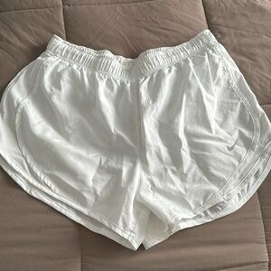 NIKE dry-fit running shorts white